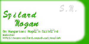 szilard mogan business card